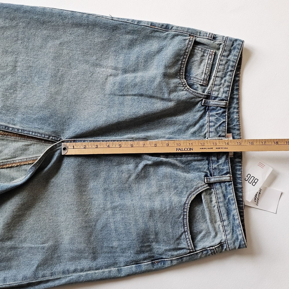 BDG Mandi Denim Maxi Skirt Blue Front Slit NWT XL Urban Outfitters - Picture 13 of 15